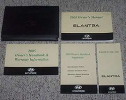 2005 Hyundai Elantra Owner's Manual Set