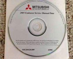 2005 Mitsubishi Endeavor Service Manual CD