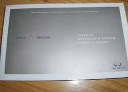 2005 Infiniti FX45 & FX35 Owner's Manual