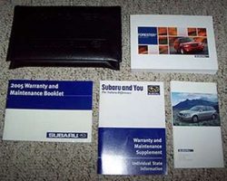 2005 Subaru Forester Owner Operator User Guide Manual Set