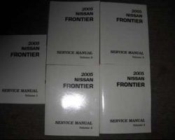 2005 Nissan Fronter Service Manual