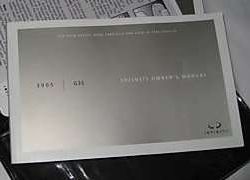 2005 Infiniti G35 Owner's Manual