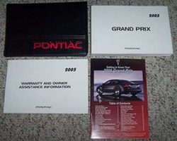 2005 Pontiac Grand Prix Owner's Manual Set