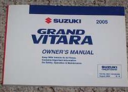 2005 Suzuki Grand Vitara Owner's Manual