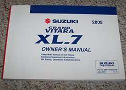 2005 Suzuki Grand Vitara XL-7 Owner's Manual