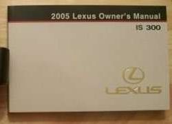 2005 Lexus IS300 Owner's Manual