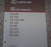 2005 Lexus IS300 New Car Features Manual