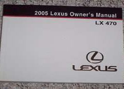 2005 Lexus LX470 Owner's Manual