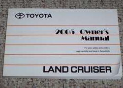 2005 Toyota Land Cruiser Owner's Manual