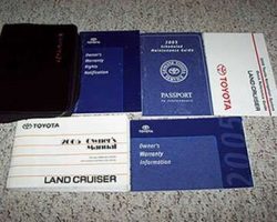 2005 Toyota Land Cruiser Owner's Manual Set