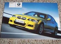 2005 BMW M3 Coupe Owner's Manual