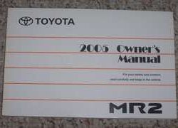 2005 Toyota MR2 Owner's Manual