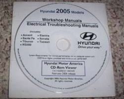 2005 Hyundai Santa Fe Workshop & Electrical Troubleshooting Manual CD