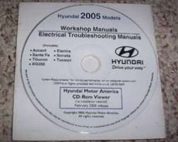 2005 Hyundai Tiburon Workshop & Electrical Troubleshooting Manual CD