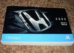 2005 Honda Odyssey Owner Operator User Guide Manual