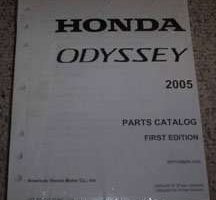 2005 Honda Odyssey Parts Catalog Manual