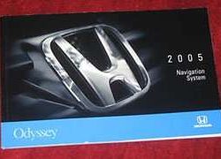 2005 Honda Odyssey Navigation System Owner's Manual