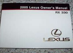 2005 Lexus RX330 Owner's Manual