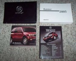 2005 Buick Rainier Owner's Manual Set