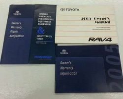 2005 Toyota Rav4 Owner's Manual Set