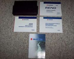 2005 Suzuki Reno Owner's Operator Manual User Guide Set