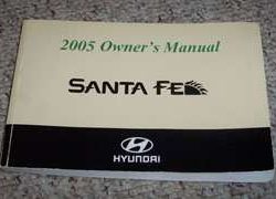 2005 Hyundai Santa Fe Owner's Manual