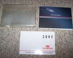 2005 Kia Sedona Owner's Manual Set