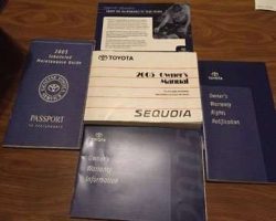2005 Toyota Sequoia Owner's Manual Set