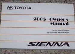 2005 Toyota Sienna Owner's Manual