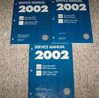 2002 GMC Sierra 3500 HD Cab Chassis Service Manual