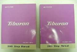 2005 Hyundai Tiburon Shop Service Repair Manual