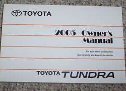 2005 Toyota Tundra Owner's Manual