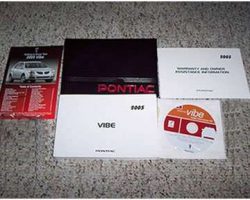 2005 Pontiac Vibe Owner's Manual Set
