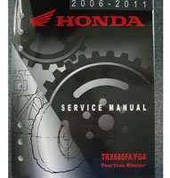 2010 Honda TRX680FA & TRX680FGA Fourtrax Rincon ATV Service Manual