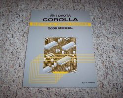 2006 Toyota Corolla Electrical Wiring Diagram Manual