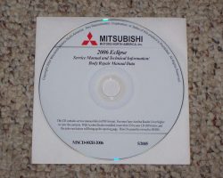 2006 Mitsubishi Eclipse Service Manual CD