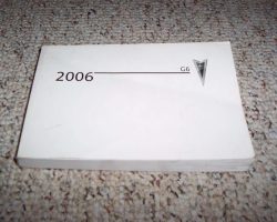 2006 Pontiac G6 Owner's Manual