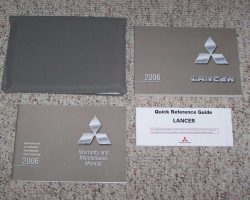 2006 Mitsubishi Lancer Owner's Manual Set