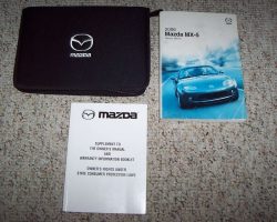 2006 Mazda MX-5 Miata Owner's Manual Set