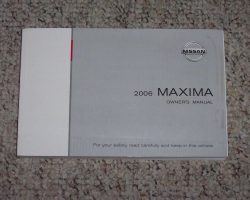 2006 Nissan Maxima Owner's Manual
