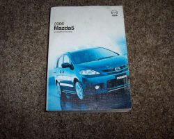 2006 Mazda5 Owner's Manual