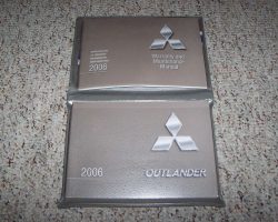 2006 Mitsubishi Outlander Owner's Manual Set
