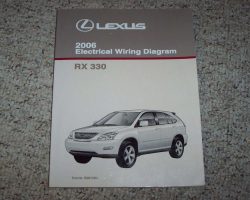 2006 Lexus RX330 Electrical Wiring Diagram Manual