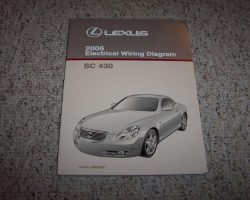 2006 Lexus SC430 Electrical Wiring Diagram Manual