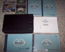2006 Scion tC Owner's Manual Set