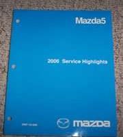 2006 Mazda 5 Service Highlights Manual