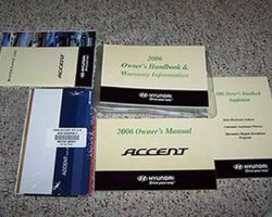 2006 Hyundai Accent Owner's Manual Set