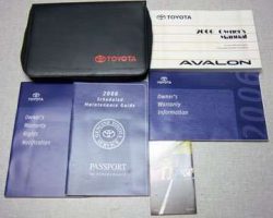 2006 Toyota Avalon Owner's Manual Set