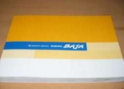2006 Subaru Baja Owner's Operator Manual User Guide