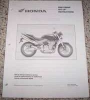 2006 Honda CB600F Motorcycle Owner's Manual